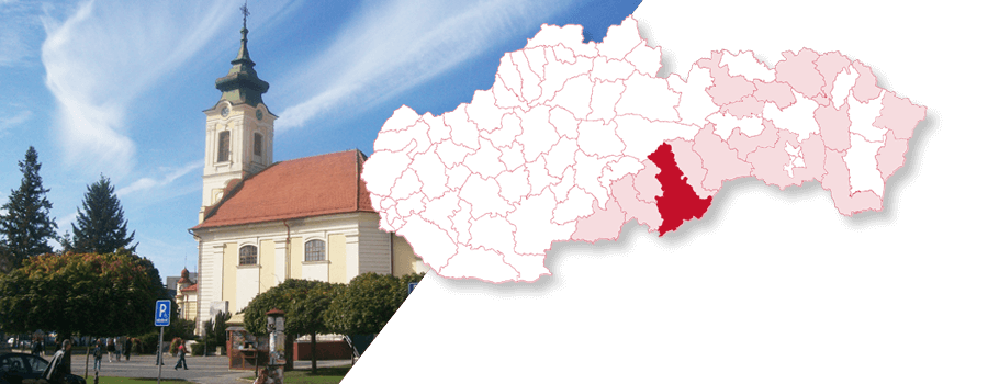Mapa Slovenska so zvýrazneným okresom Rimavská Sobota